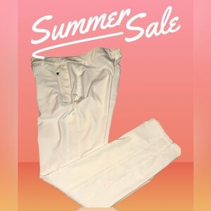 Slazenger Womens Golf Pants White With Zip Up Pockets, hydro dry fabric,Sz8, NWT